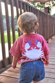 Lil Classic Crab Tee | Ruby Red