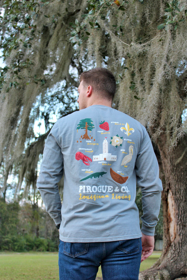Louisiana Living Long Sleeve | Ash Gray