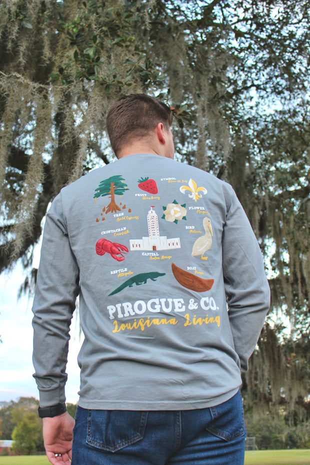 Louisiana Living Long Sleeve | Ash Gray