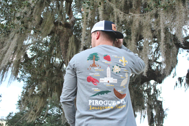 Louisiana Living Long Sleeve | Ash Gray