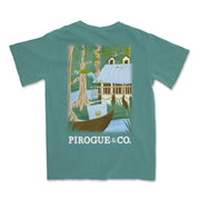 Isle Waters Crab Tee | Cypress Green