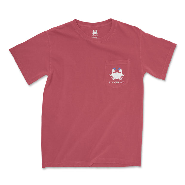Classic Crab Tee | Ruby Red